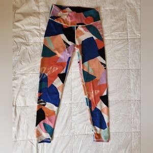 Abstract Print Athletic Leggings